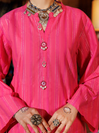 Pink Yarn Dyed 2Pc Stitched - AL-2PS-LKS-979