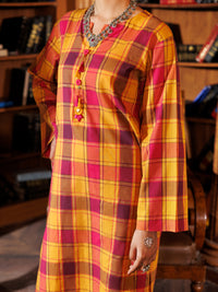 Mustard Yarn Dyed 2Pc Stitched - AL-2PS-LKS-980