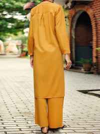 Mustard Yarn Dyed 2 Piece Stitched - AL-2PS-LKS-985