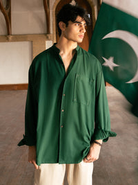 Green Cotton Cuts & Sew Kurta - ALCR-K-060