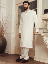 White Plain Kameez Shalwar - ALET-KS-3011-R3