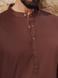 Maroon Plain Kurta Trousers - ALET-KT-3006-R1