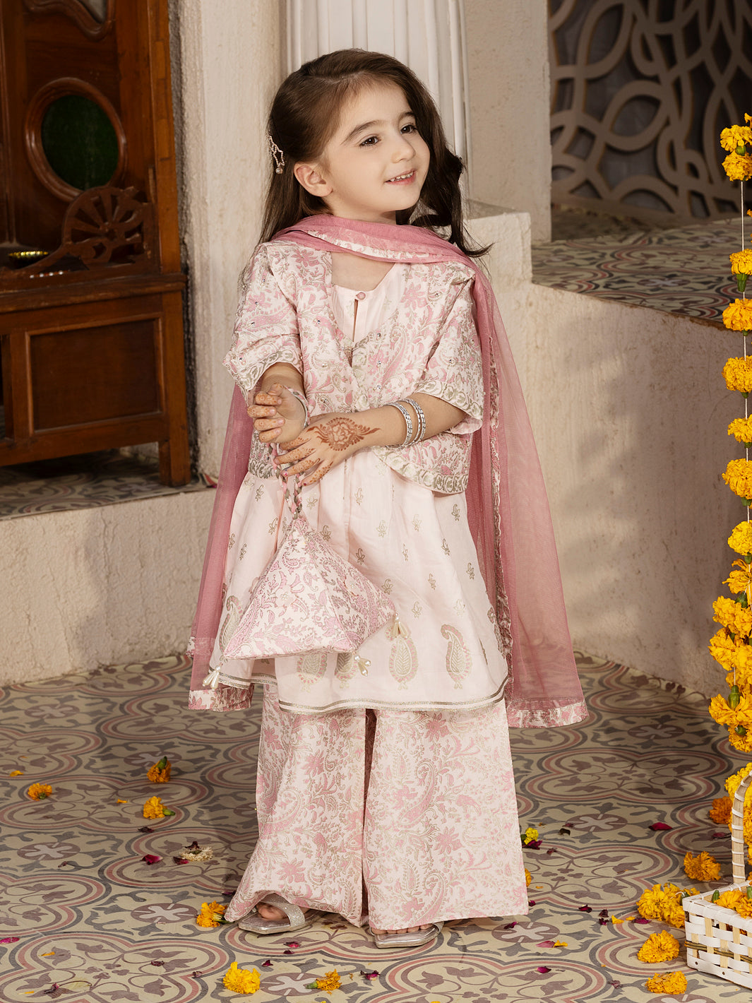 Light Pink 3 Piece Stitched - ALGR-3PS-LS-006