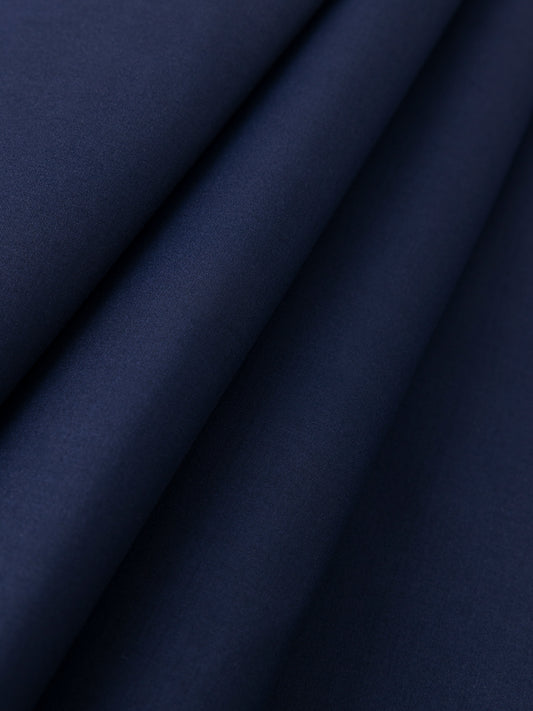 Navy Blue Blended Unstitched Fabric - AL-Johar-23 - Almirah Online