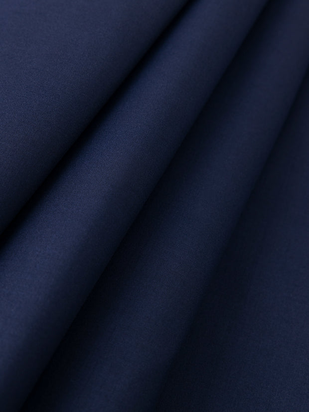Navy Blue Blended Unstitched Fabric - AL-Johar-23