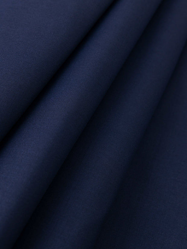 Navy Blue Blended Unstitched Fabric - AL-Johar-23 - Almirah Online