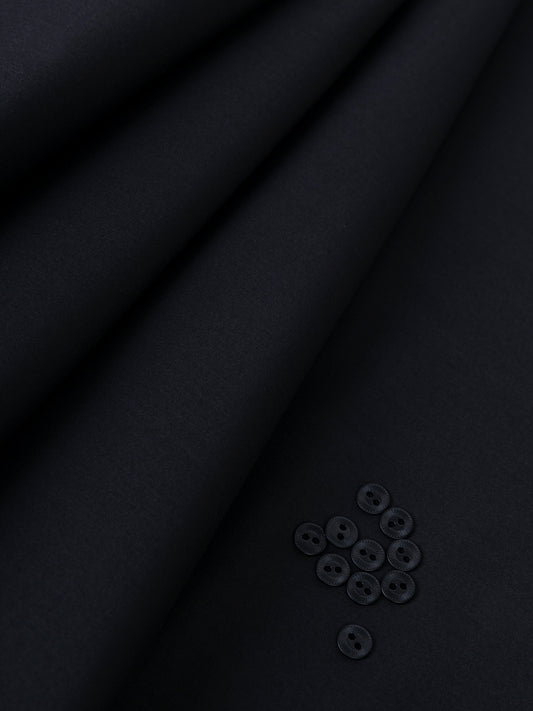 Black Blended Unstitched Fabric - AL-Johar-23 - Almirah Online