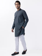 Green Blended Kurta - AL-K-1163 - Almirah Online