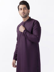 Purple Blended Kurta - AL-K-1167 - Almirah Online