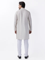 Light Sage Blended Kurta - AL-K-1169 - Almirah Online