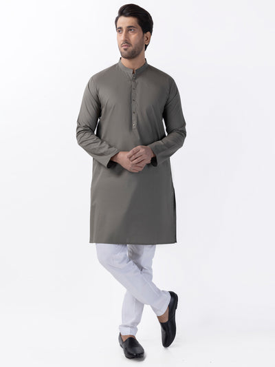 Green Blended Kurta - AL-K-1170 - Almirah Online