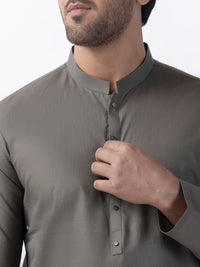 Green Blended Kurta - AL-K-1170