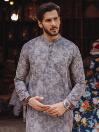 Brown Cotton Kurta - AL-K-1188