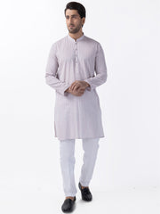 Light Pink Cotton Kurta - AL-K-1196C - Almirah Online