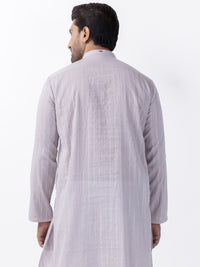 Light Pink Cotton Kurta - AL-K-1196C