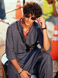 Blue Kameez Shalwar - AL-KS-3290