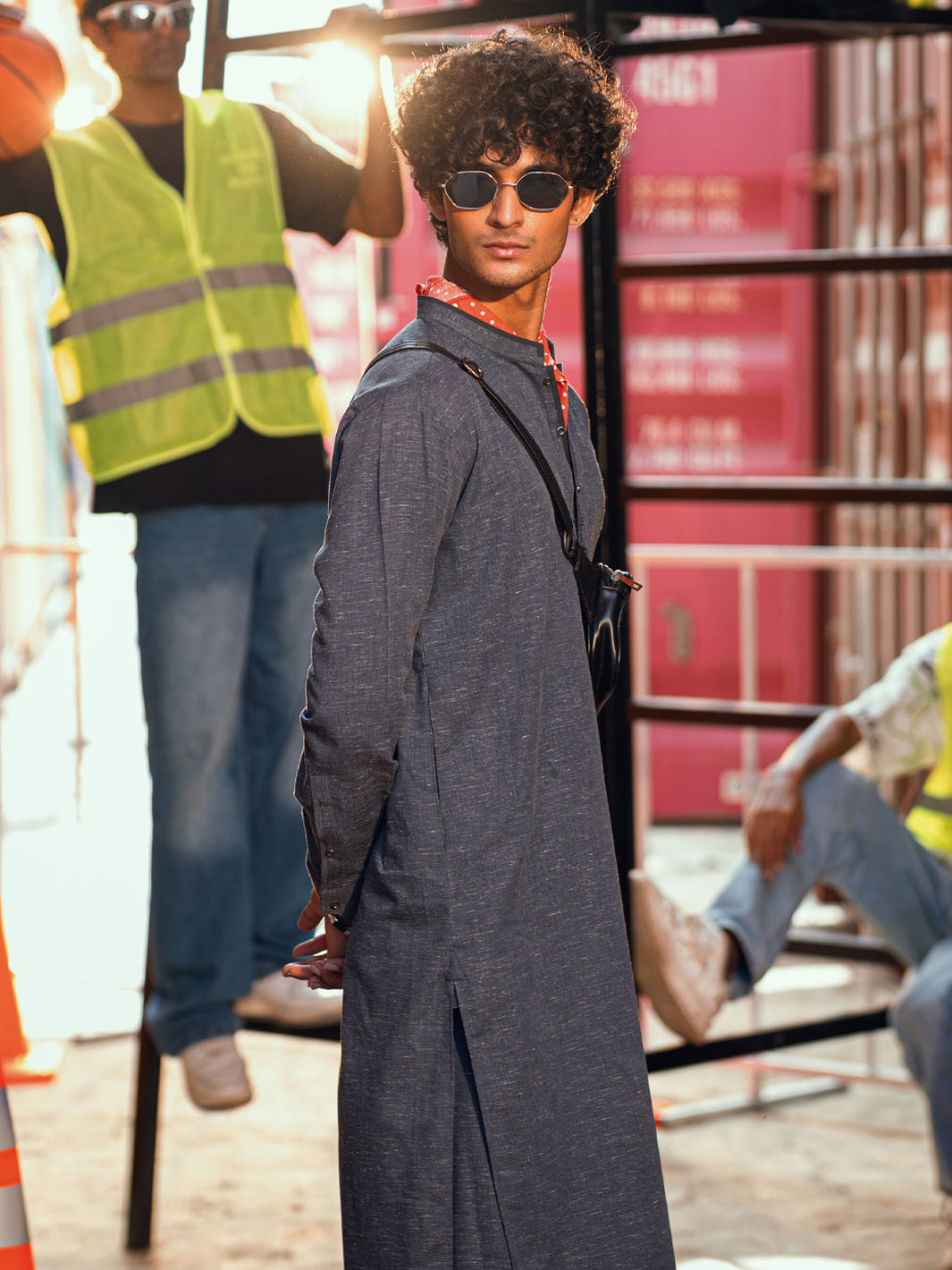 Blue Kameez Shalwar - AL-KS-3290