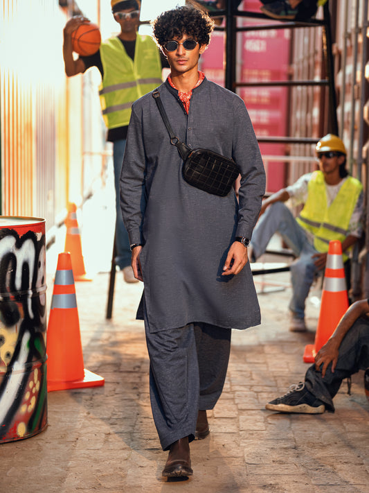 Blue Kameez Shalwar - AL-KS-3290