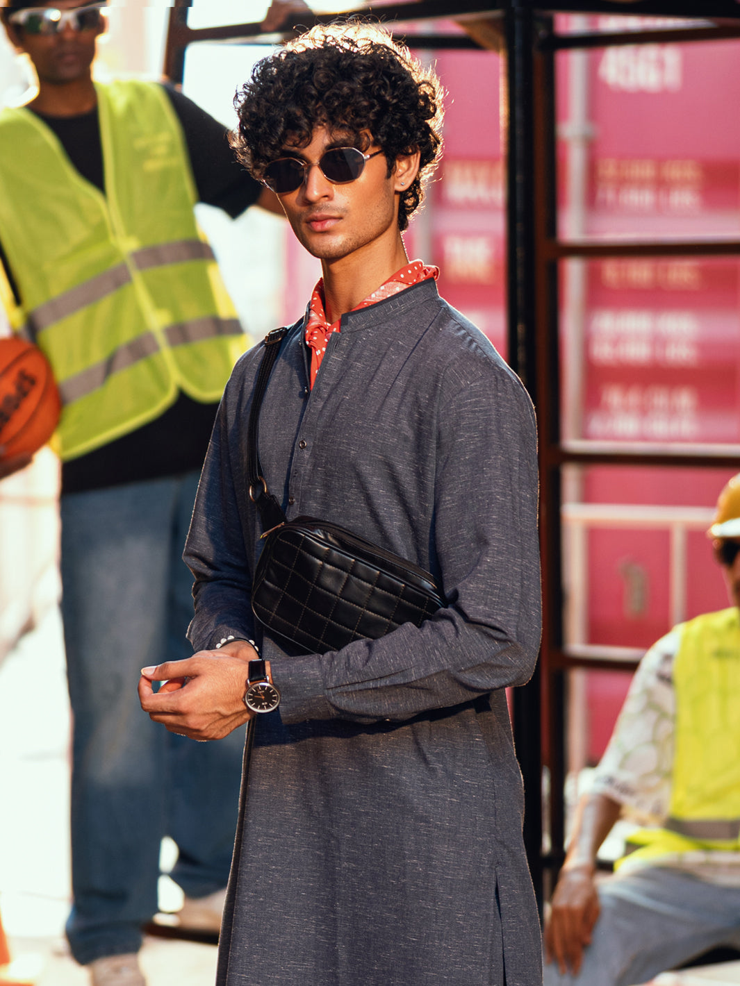 Blue Kameez Shalwar - AL-KS-3290