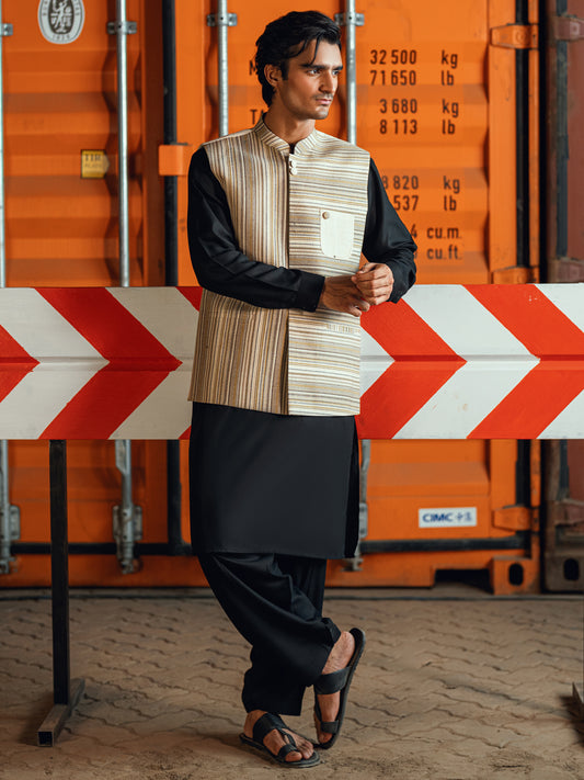 Cream Formal Waistcoat - AL-WC-494