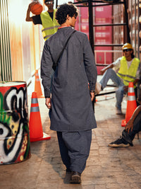 Blue Kameez Shalwar - AL-KS-3290