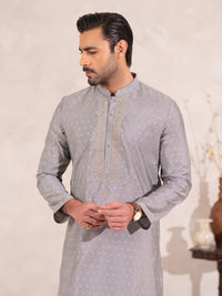 Grey Plain Special Kurta - AL-K-SP-072A