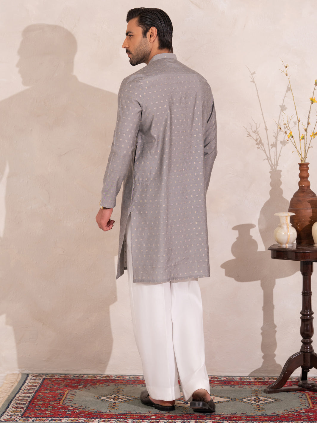 Grey Plain Special Kurta - AL-K-SP-072A