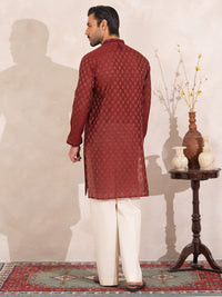 Maroon Formal Special Kurta - AL-K-SP-074