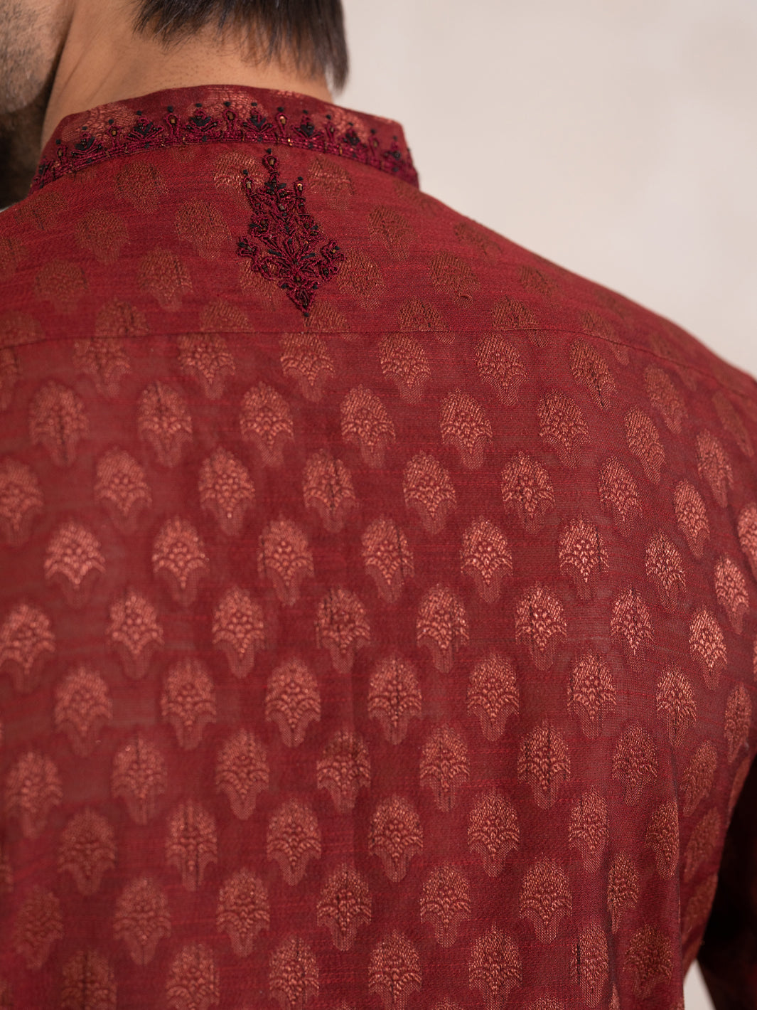 Maroon Formal Special Kurta - AL-K-SP-074