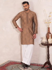 Beige Semi-Formal Special Kurta - AL-K-SP-077