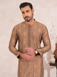 Beige Semi-Formal Special Kurta - AL-K-SP-077