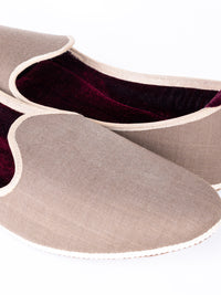 Brown Taflon Rayon Khussa - AL-KH-148