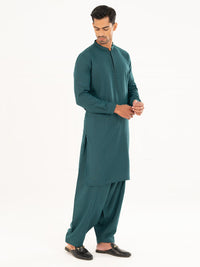 Green Semi-Formal Kameez Shalwar - AL-KS-3161A