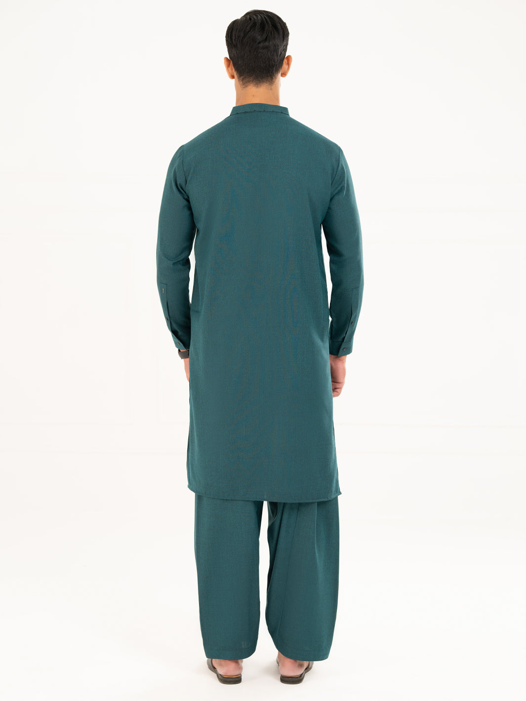 Green Semi-Formal Kameez Shalwar - AL-KS-3161A