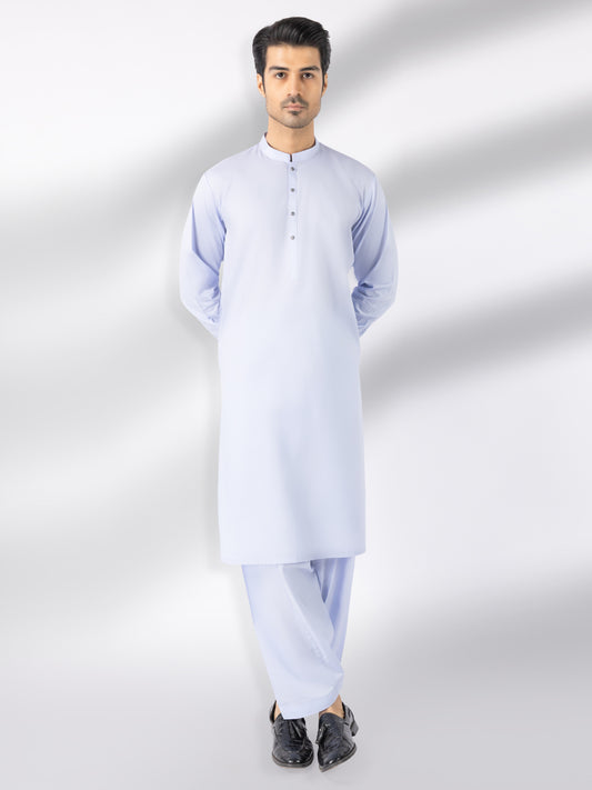 Lavender Blended Kameez Shalwar - AL-KS-3243C