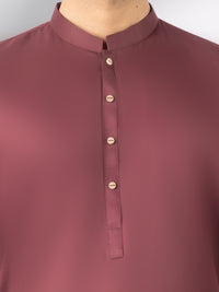 Maroon Blended Kameez Shalwar - AL-KS-3243F