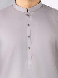 Grey Cotton Kameez Shalwar - AL-KS-3245B