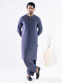 Purple Cut & Sew Kameez Shalwar - AL-KS-3246