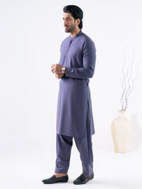 Purple Cut & Sew Kameez Shalwar - AL-KS-3246