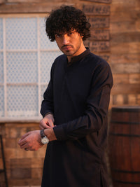 Dark Blue Kameez Shalwar - AL-KS-3271