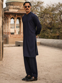 Blue Cut & Sew Kameez Shalwar - AL-KS-3277