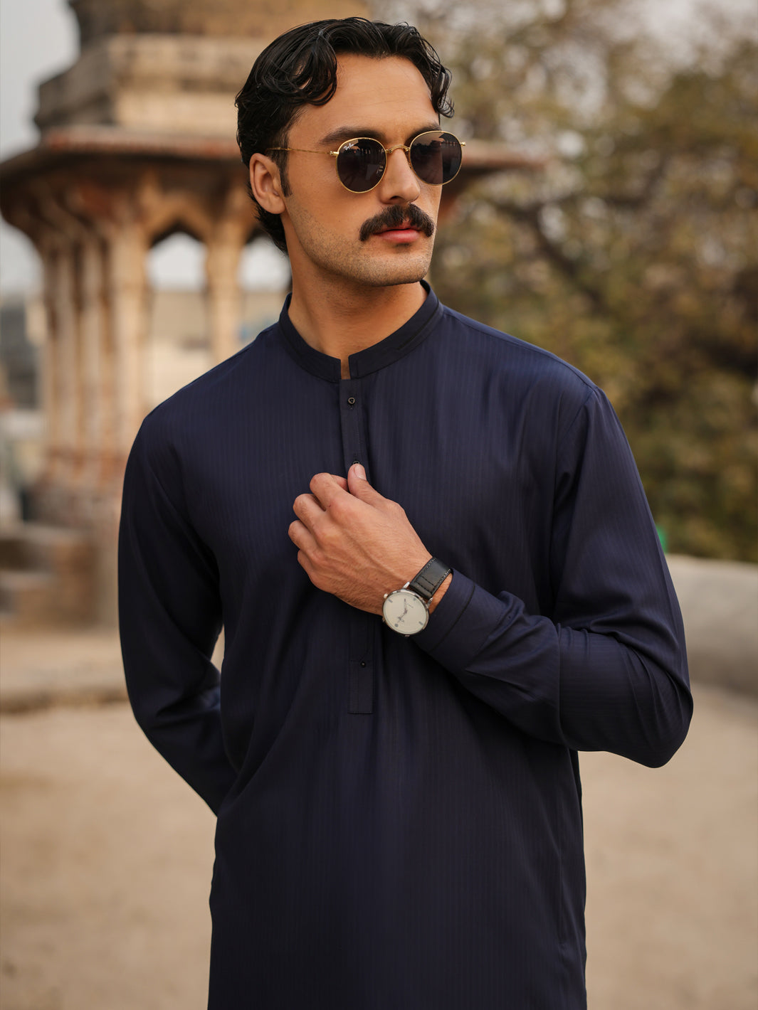 Blue Cut & Sew Kameez Shalwar - AL-KS-3277