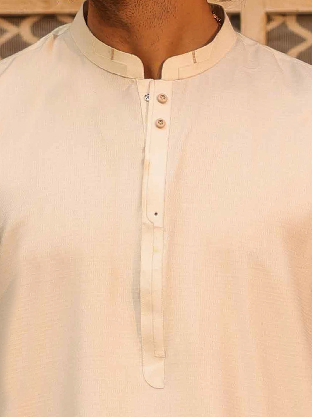 Off White Kameez Shalwar - AL-KS-3279