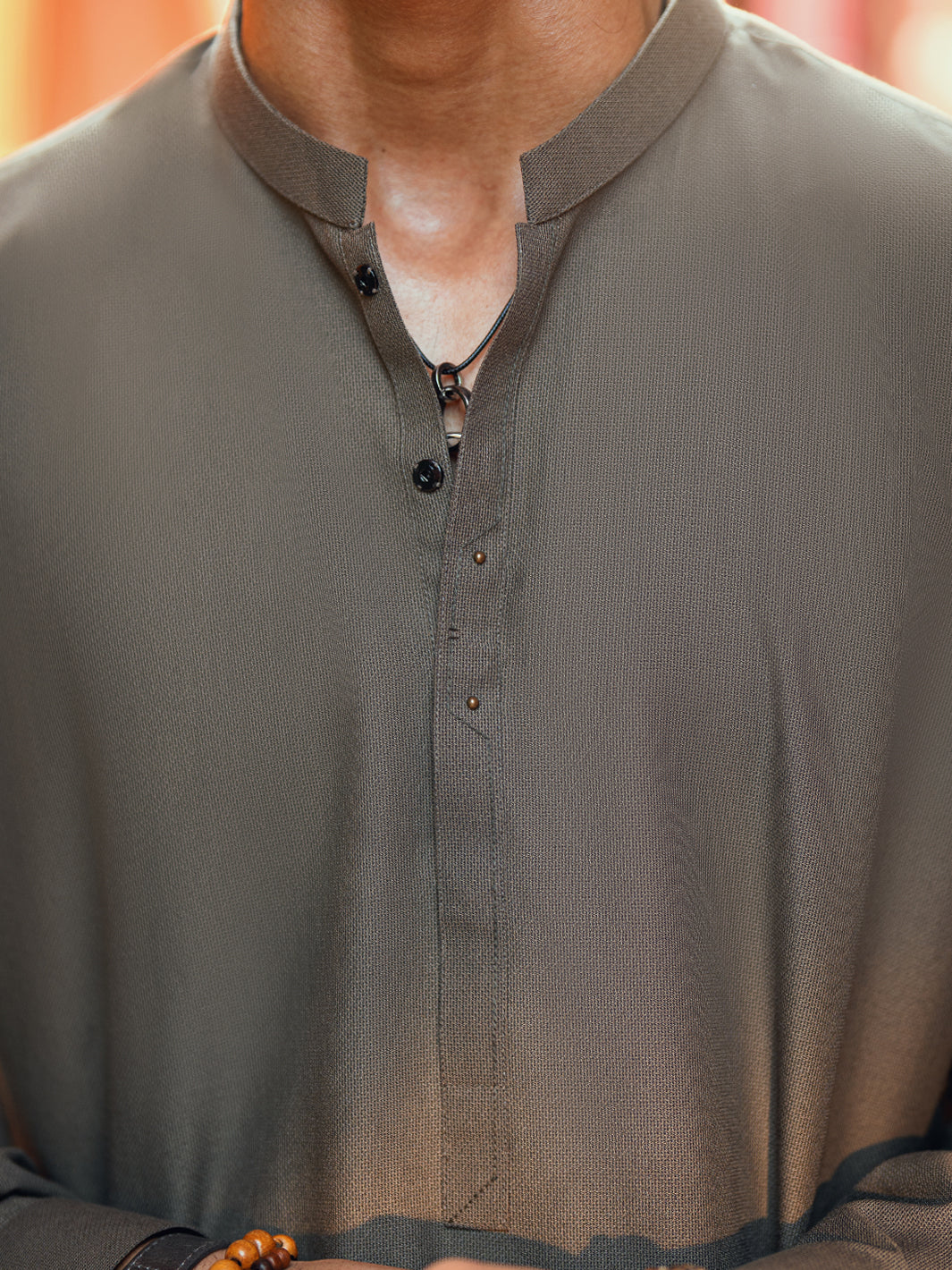 Olive Green Kameez Shalwar - AL-KS-3286