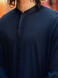 Navy Blue Kameez Shalwar - AL-KS-3288