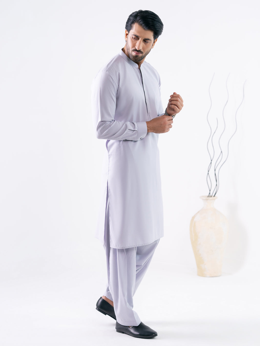 Lilac Cut & Sew Kameez Shalwar  - Men Kameez Shalwar | ALMIRAH