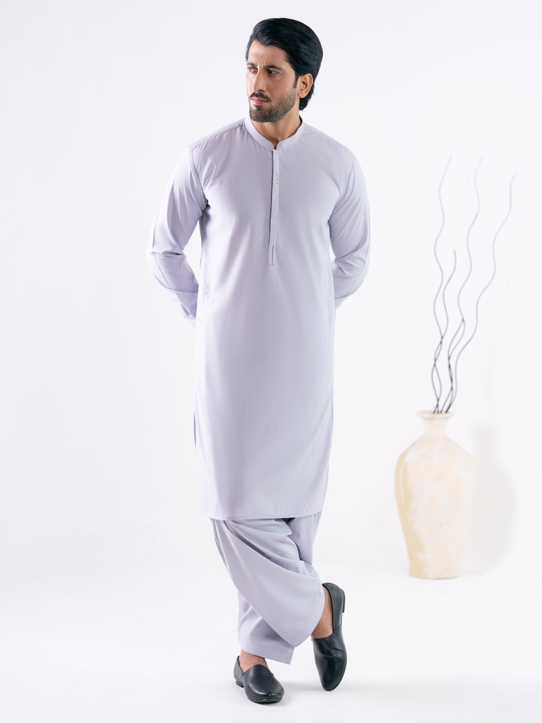 Lilac Cut & Sew Kameez Shalwar - AL-KS-3289