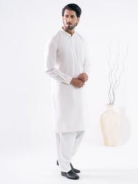 Off White Cotton Cut & Sew Kameez Shalwar - AL-KS-3291