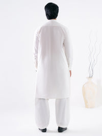 Off White Cotton Cut & Sew Kameez Shalwar - AL-KS-3291