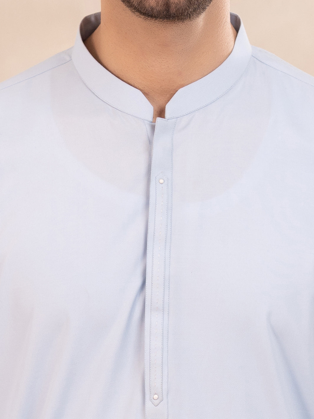 Light Blue Cut & Sew Kameez Shalwar - AL-KS-3305